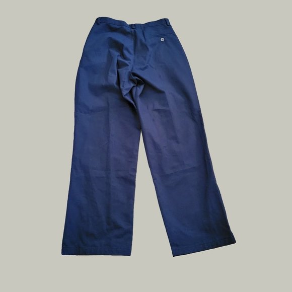 IZOD Boys Size 18 Dark Blue Pleated Front Dress Pants Inseam 29.5 - Picture 3 of 3